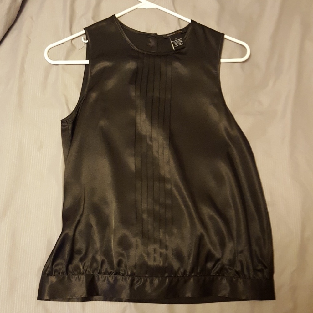 BCBG black sleeveless dressy top